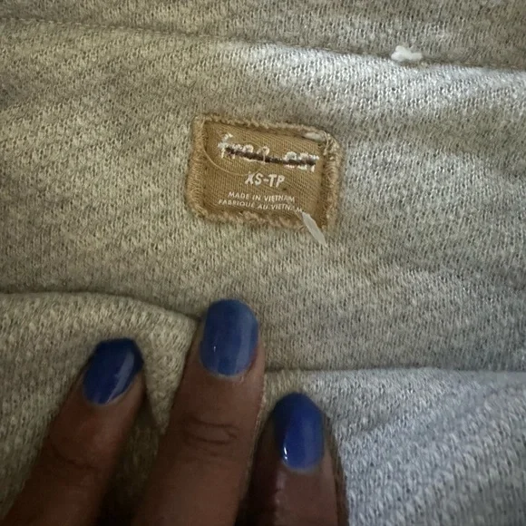 FREE PEOPLE X FREE-EST Oatmeal Milly Cowl Neck Sweater and Skirt 2 PC SET NWT XS - Picture 5 of 6